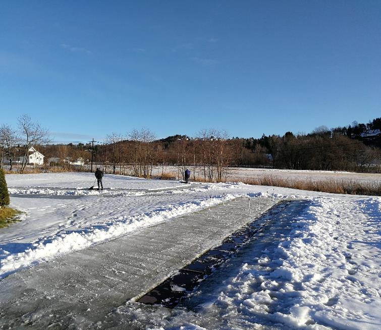 Temperatur og nedbør gjennom vinteren 2017-18 på Landvik.