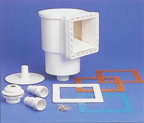 til prefabrikkerte basseng nr. 1-4001 Kr. 750,- KIT Standard - for stålplatebasseng eller modul basseng. Det følger med pakninger, frontplate, vakuumplate, slangekobling og returdyse.
