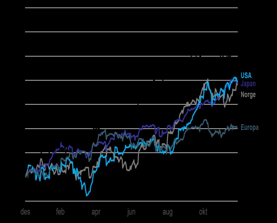 Aksjemarkedet Oslo Børs hadde et sterkt år og endte opp 19,1 % i 2017, mens verdensindeksen endte opp 18,5 % i lokal valuta Emerging Markets ble vinneren i aksjemarkedet med en avkastning på 30,6 %