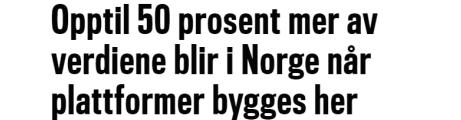 milliarder kroner siden 2011*** Lærlinger hos Kværner Viktig for utdanning av fagarbeidere og ingeniører