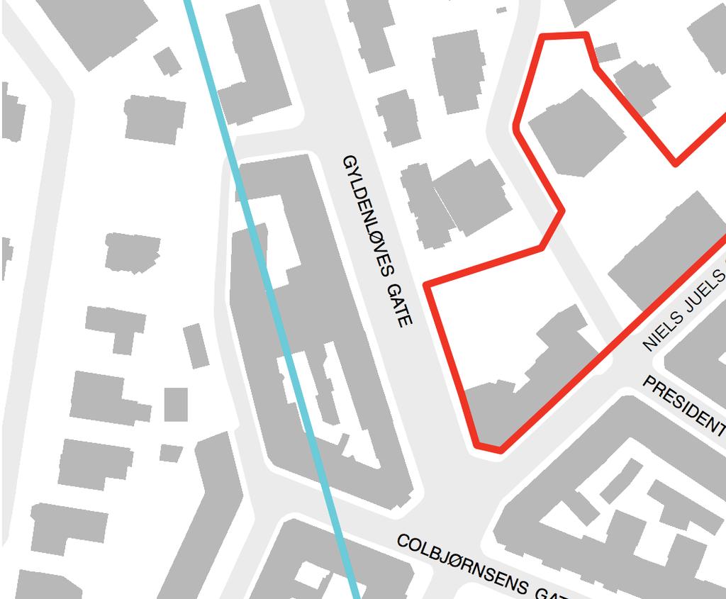 Beliggenhet i byen Hartvig Nissen VGS ligger i en bymessig kontekst sentralt i Bydel