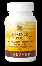 FOREVER BEE POLLEN Bikuben skjuler mer enn gullgul honning som vi kan ha glede av som pollen fra ville blomster, samlet av flittige bier for å bli et kosttilskudd i praktisk tablettform for deg.