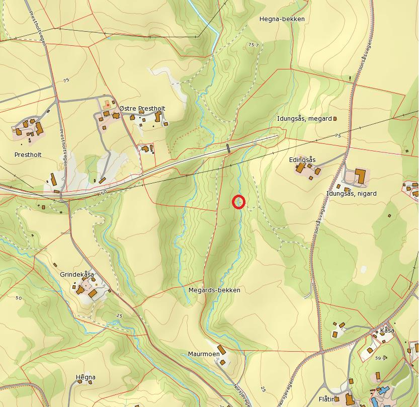 Megardsbekken Vann-nett id 016-1759-R Dato/er 28.10.