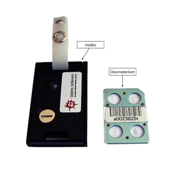 Persondosimeteret som benyttes inneholder to dosimeterelementer beregnet på måling av de to dosimetriske størrelsene Hp[10] og Hp[0,07].