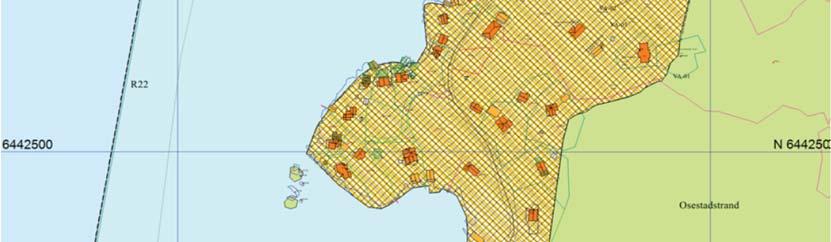 Da østlige deler av det avsatte området i kommuneplanen er veldig bratt og dårlig egnet for bebyggelse, er