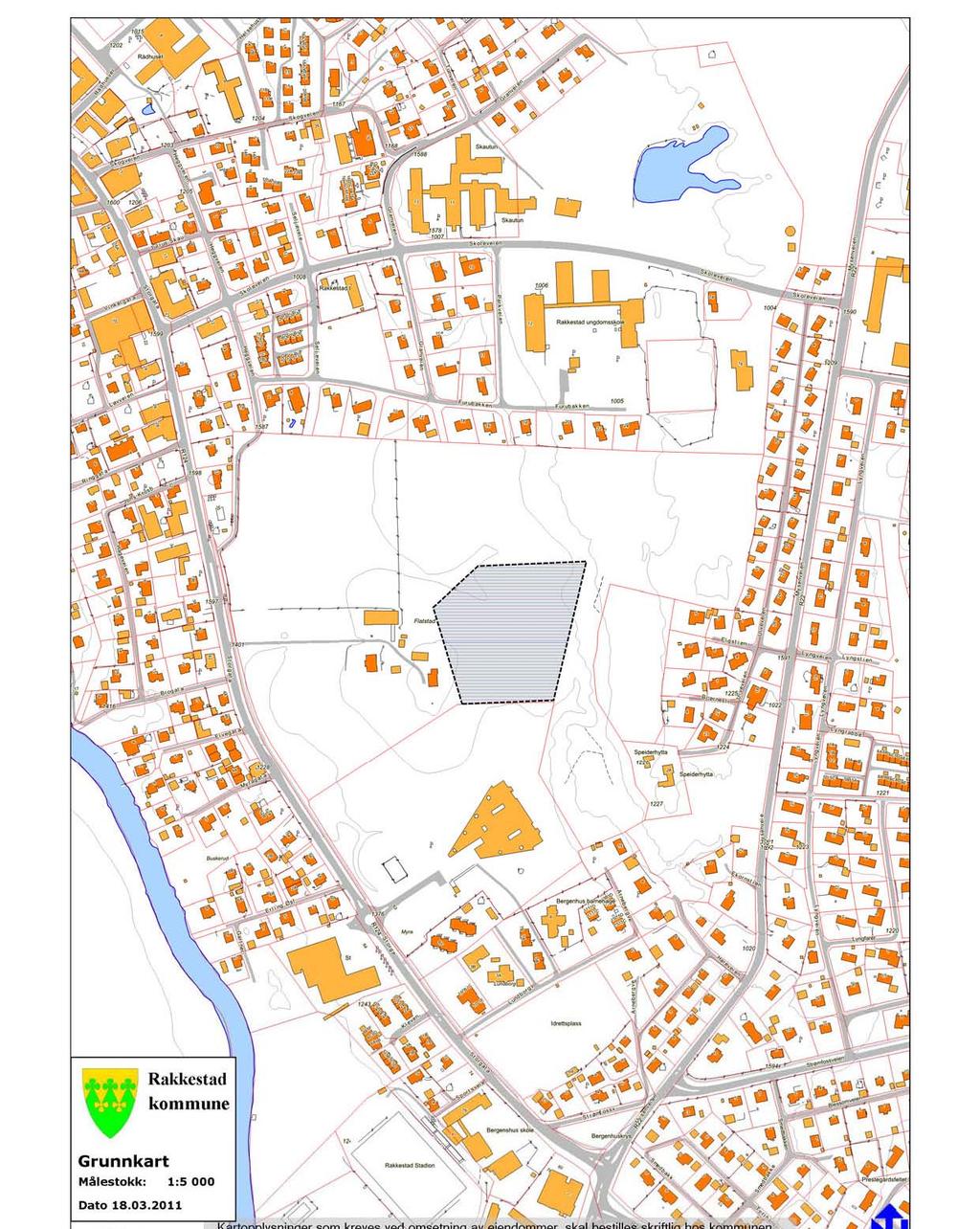 Detaljert reguleringsplan for Fladstad Gård Felt B3 4. Beskrivelse av planområdet, eksisterende forhold Fig.