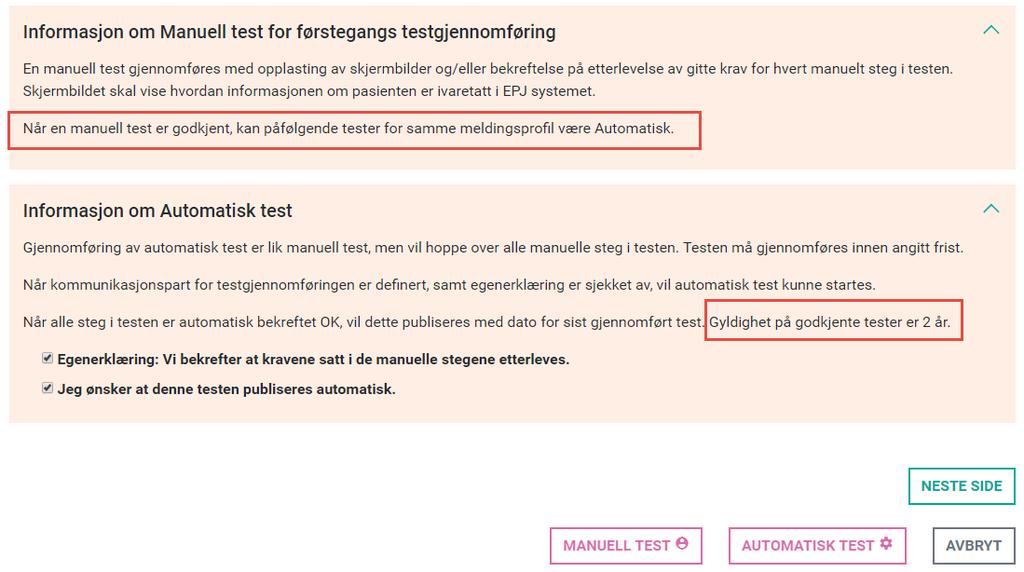 (6) Er kommunikasjonsparten dere har opprett i kapittel 3. (7) Hvis "Kopi til" er synlig, skal dere legge inn den andre kommunikasjonsparten dere opprettet i Kapittel 3.