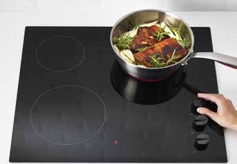 Strugalica koja se prodaje kao dodatak preporučuje se za lakše čišćenje kuhališta. Kontrolna ploča na dodir i pritisak za izravnu kontrolu topline svake zone za kuhanje.