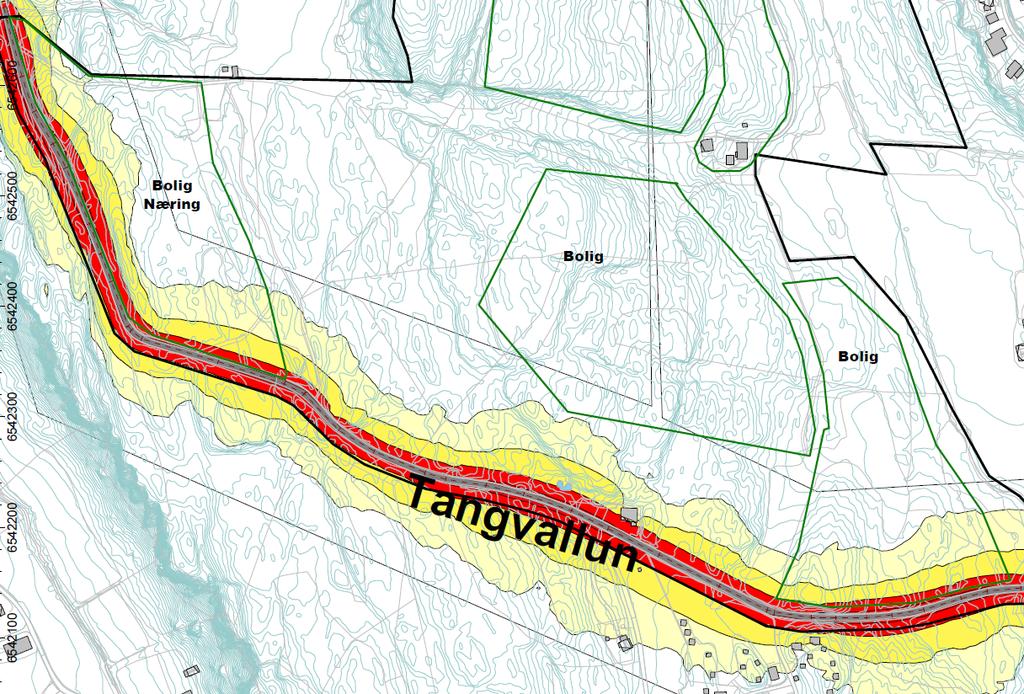 18 ligger i vest fra Sundbyveien. Øvrige støykilder er ny kollektivtrase langs Sundbyveien, samt ny samlevei som også vil ha vegtrafikkstøy på området.