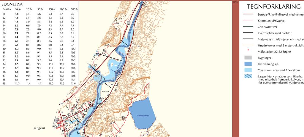 Side 9 Forhold omkring dette må evt. kontrolleres når mer detaljerte planer foreligger. Dette vil medføre grunnundersøkelser og detaljerte stabilitetsberegninger lokalt mot ned mot vassdraget/bekken.