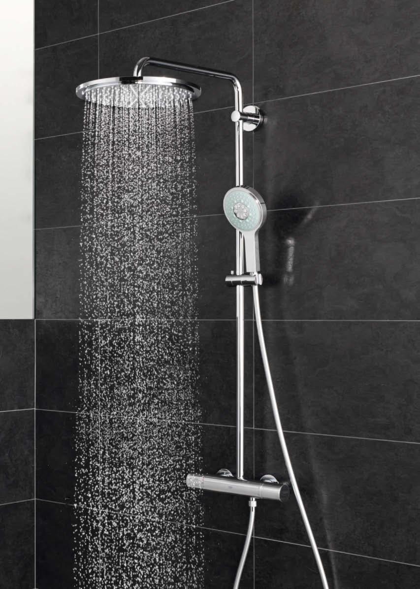 Med veggmonterte dusjer fra GROHE er det enklere enn noen