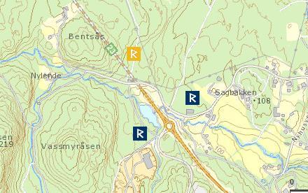 Side 3 av 4 Områdene øst for ønsket område er regulert til avfallsplass/råstoffutvinning og næringsområder, med grønnstruktur.