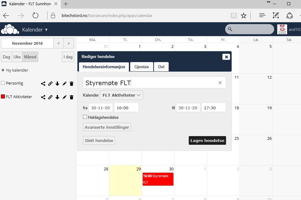 Deling av dokumenter For å dele dokumenter og mapper med andre, flytter du