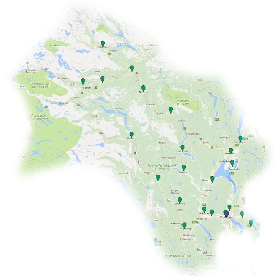 Kommuner med avtale i Buskerud Alle kommuner har avtale Men ikke alle har