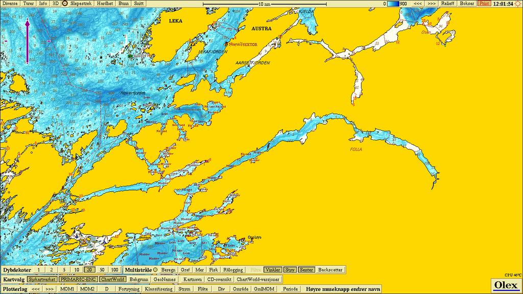 2 MATERIALE OG METODER 2.1 Undersøkelsesområdet Lokaliteten ligger i Indre Follafjord i Nærøy kommune, på ca 65-125 meters dyp. (Figur 2.1, 2.2 og 2.3).