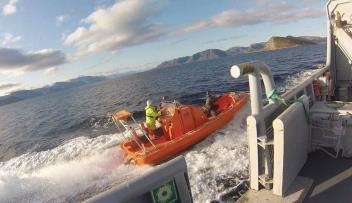 SIDE 2 Tidligere i høst gjennomførte Finnmark politidistrikt maritim trening i samarbeid med Hammerfest LNG havn på Melkøya.