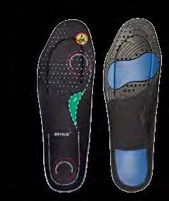 En pustende, slitesterk såle som kan brukes i alle Brynje-sko. Bruk klippelinjene på baksiden av sålen, eller bruk eksisterende såle som mal for optimal passform.