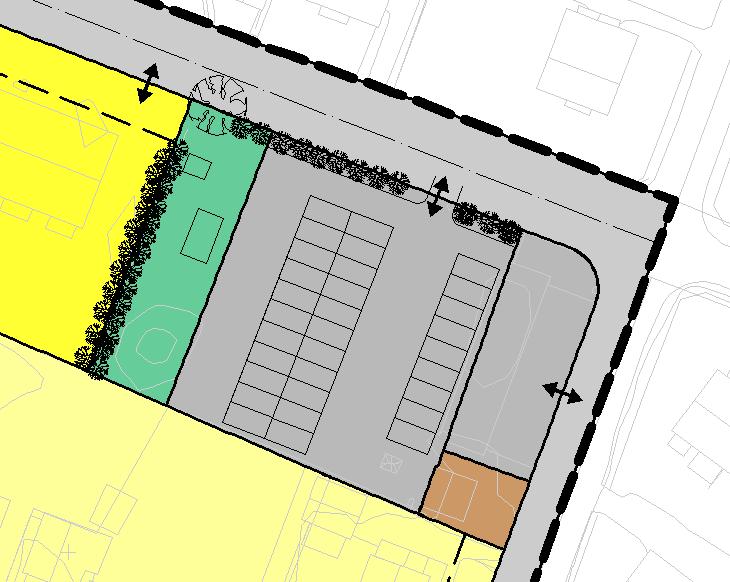 13 3.2 Parkeringsanlegg Formålet med planen er å legge til rette for garasjeanlegg i tilknytning til eksisterende boligblokk, og er merket med SPH1 på plankartet.