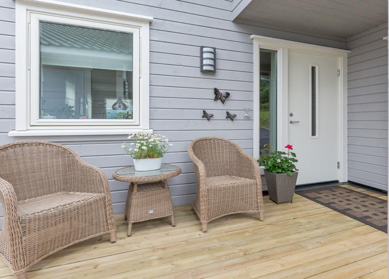 Illustrasjon Moderne tomannsboliger med god planløsning Familievennlige hjem med flott terrasse. Moderne boliger Block Watne bygger flotte tomannsboliger i Røbekklia i Molde.