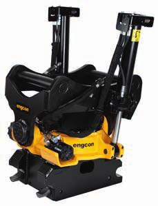 TM Redskapskatalog engcon EC226: Kan tilpasses alle gravemaskiner i vektklassen 18 26 tonn Tiltrotatoren: Leveres komplett med slange, hurtigkoblinger og elinstallasjonsutstyr for en maskin.