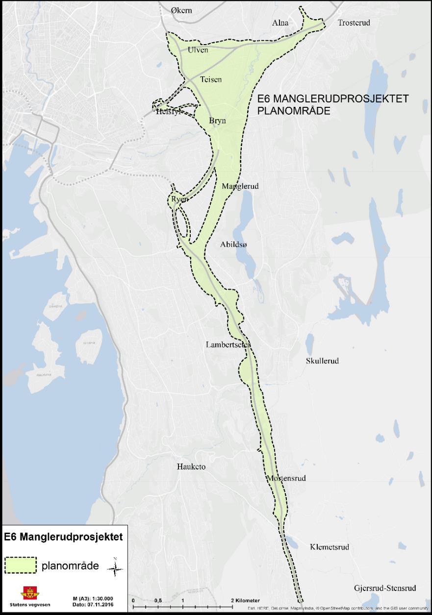 E6 MANGLERUDPROSJEKTET Statens vegvesen Region øst utarbeider forprosjekt og konsekvensutredning for E6 Manglerudprosjektet.