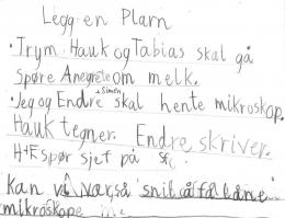 Plan for forskning på om melka blir sur på grunn av bakterier - å se på bakterier Plan