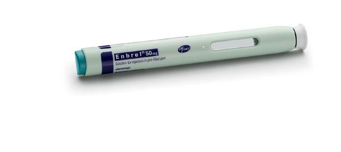 Trinn 1: Forberede en injeksjon med Enbrel Utløpsdato Hvit kanylehette Aktiveringsknapp a MYCLIC-pennens bestanddeler Klart