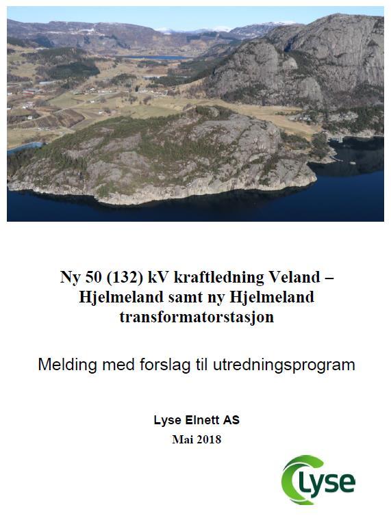 Forslag til utredningsprogram Tiltakets virkning for miljø og samfunn Landskap og visualisering Kulturminner og