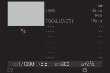 6 400 +2 1 /3 FAVORITTER Favoritter Infovisning 1 LENS FOCAL LENGTH COLOR SPACE LENS MODULATION OPT. NESTE 23.0mm F5.6 23.0mm srgb ON 7 S.