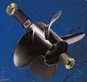 Match propellene leveres både i aluminium og i rustfritt stål.