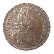 30 mm H.44 01 500,- 2494* Sweden: Medalje 1675. Karl XI 1660-1697.