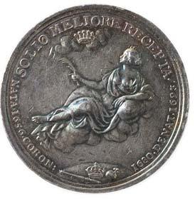 6 01 500,- 2504* Sweden: Medalje 1693. Ulrika Eleonora 1656-1693.