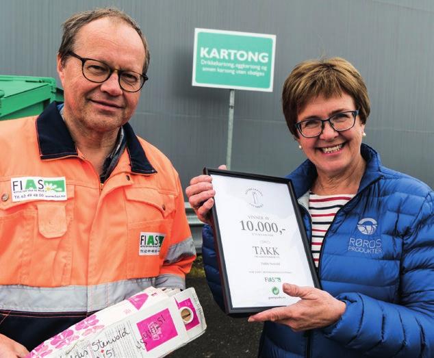 Haldis Stenvold på Røros vant 10.000 kroner i det nasjonale kartonglotteriet.