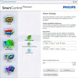 Første fargekalibreringsskjerm SmartImage Lar brukere endre innstillingene for å få bedre skjerminnstillinger basert på innhold.