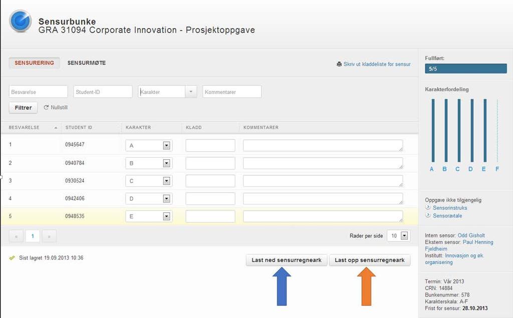 Karaktersetting og sensur i DigiEx Du er en av de sensorene som er plukket ut til å være med på å pilotere BIs nye digitale sensurløsning.