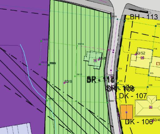 Gjeldande plan Planforslag Eigedomsgrensene vert ikkje endra av reguleringsplanen. Lars Innvik, gnr. 83 bnr. 36, epost av 27.10.17.