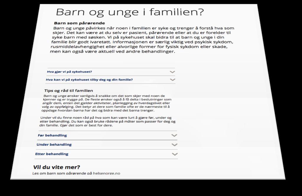 10 av 18 HF har henvisning på førstesiden Dl «Barn og unge i familien?