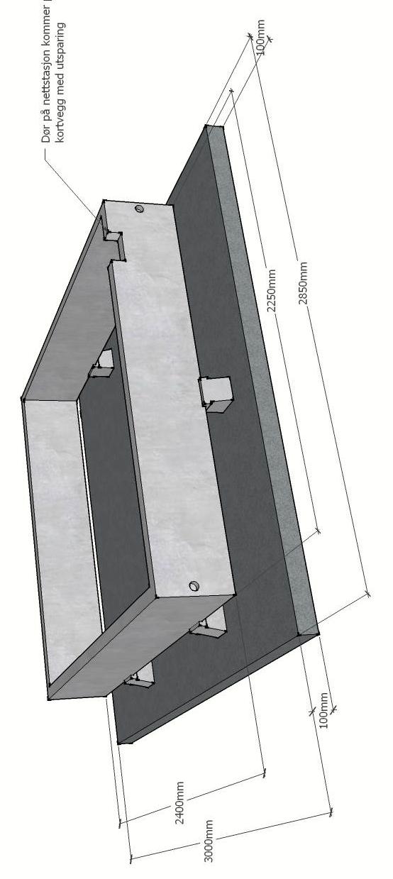 4.5 Skisse av fundament til prefabrikkert kiosk Figur 5.