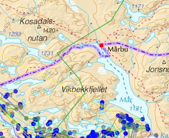 reiste sørover i fredningssona.