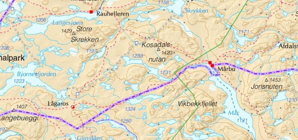 Kalven - Hettefjorden Det bør vurderes etablert en fredningssone i området mellom