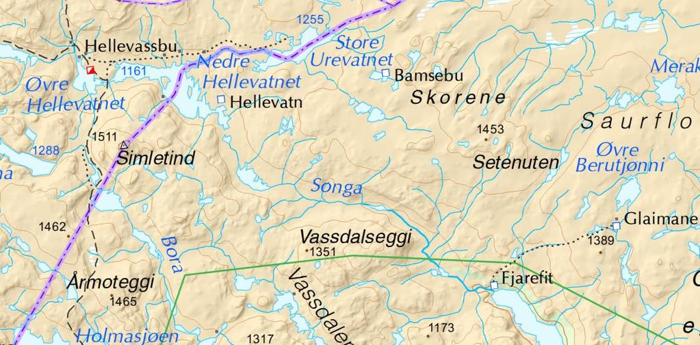 Songaelva Fredningssoner på begge sider av Songaelva bør vurderes.