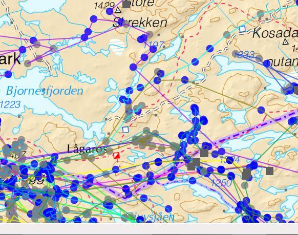 2013: Ved jaktstart sto reinen øst for fredningssonen og det ble ikke noen situasjon der hovedtyngden av rein trakk østover mot / i