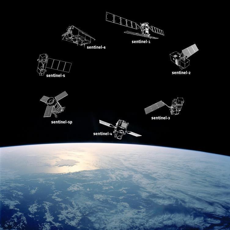 Europas Copernicus program - Sentinelene Gratis data langt inn i fremtiden Høyere romlig- og tidsoppløsning enn tidligere GLOBALE LUFTMÅLINGER Atmosfæriske målinger HAVTOPOGRAFI Radar altimeter