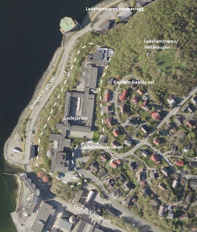 1. INNLEDNING 1.1. Bakgrunn Trøndelag Fylkeskmmune er eier av de aktuelle eiendmmene i Ladehammerveien 4-6, benevnt«ladejarlen», der tidligere Ladejarlen videregående skle lå.