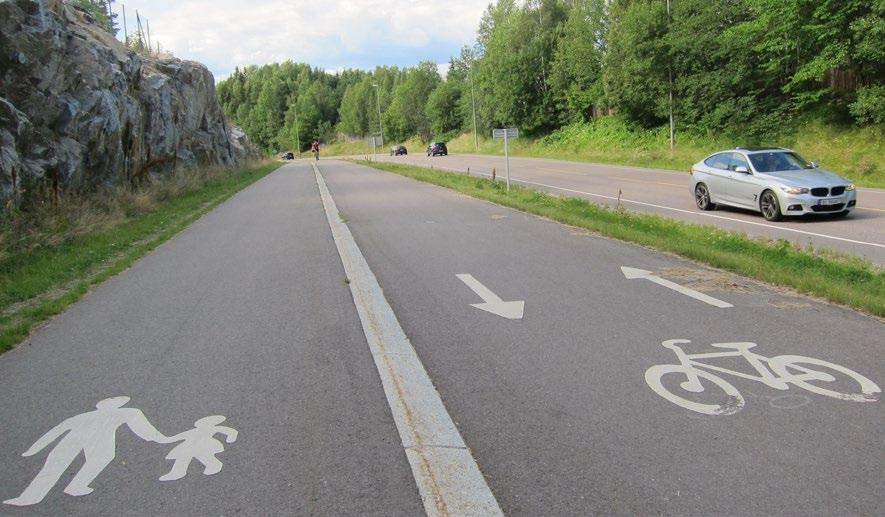 6.4.1 HOVEDNETT OG SEKUNDÆRNETT Sykkelveinettet er delt inn i et hovednett og et sekundærnett, lik som for både Oslo og Bærum kommune.