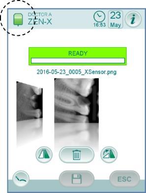 5.9. INNEBYGGET FØLER ZEN-Xi Den innebygde ZEN-Xi sensoren er en medisinsk anordning for intraorale røntgenbilder i elektronisk format med en pc eller betjeningspanelet FULL TOUCH som grensesnitt.