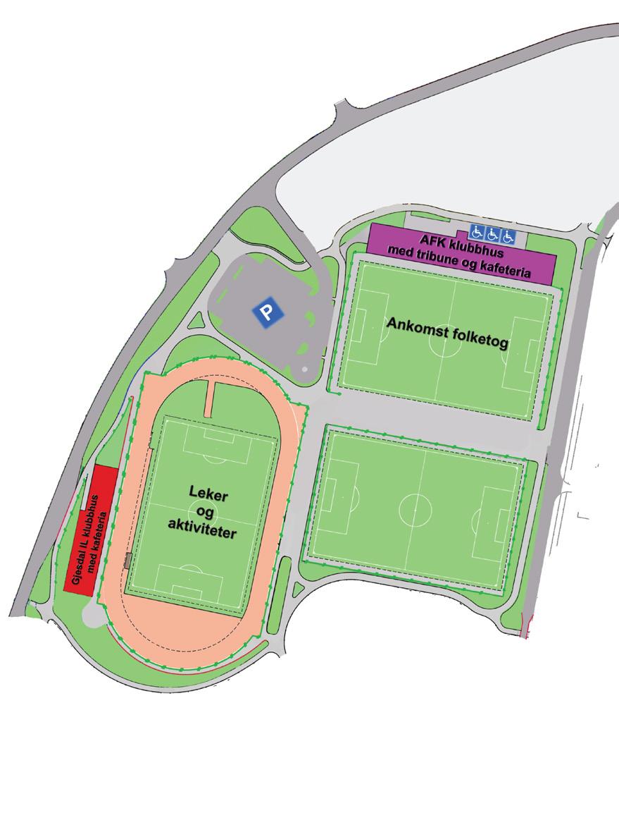 KART OVER GJESDAL IDRETTSPARK Parkeringsmuligheter: Gjesdal Idrettspark (begrenset) Solås skole/husafjell barnehage Flassabekken barnehage Kodlidalen barnehage Gjesdal Ungdomsskole Vi oppfordrer
