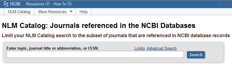 Finne informasjon om tidsskrift Velg Journals database fra menyen nede til høyre Husk at du også kan avgrense til