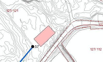 R21 Mongstad trommelplass Lokalitet: Nordv for kabelendemast, Mongstad i Lindås kommune. Posisjon: N 6747428 E 285404 Plassering av brems og tromler for strekking av liner. Beskrivelse: Ca. 800 m2.