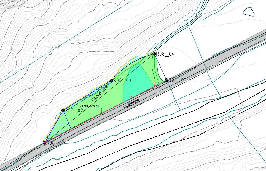 R08 Matresdalen riggplass Lokalitet: Like ved Stordalsvegen i Matresdalen.